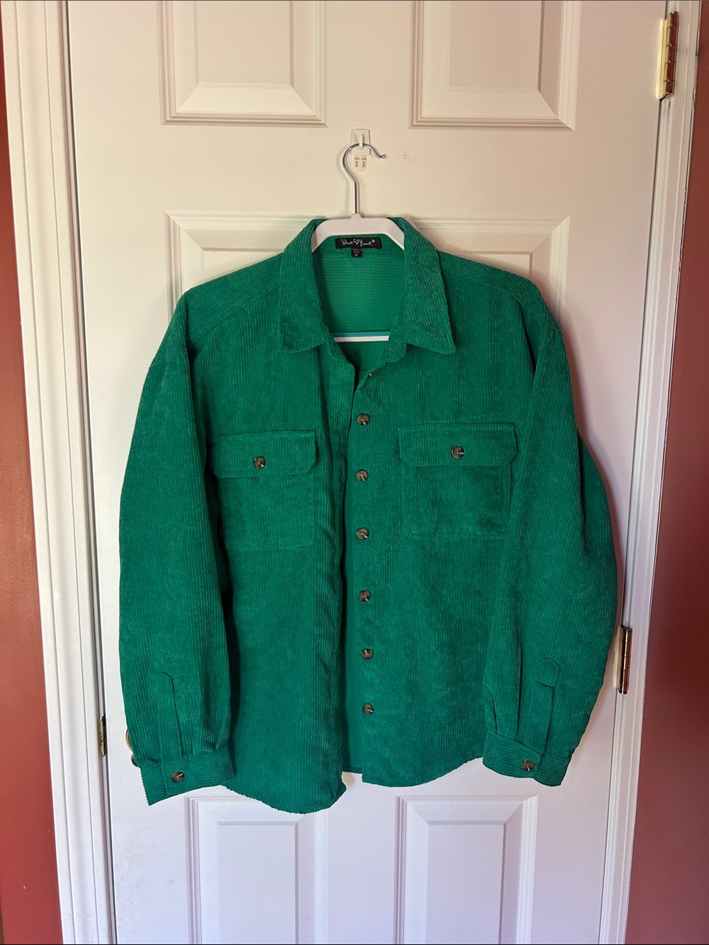 Velvet Heart Green Corduroy Shirt Jacket